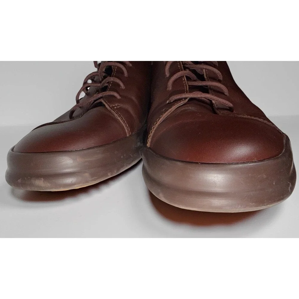 Camper Chasis Leather Ankle Boots - Men's Size EU 46 / US 13 - All Brown EUC